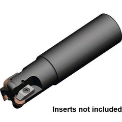 Kennametal - 32mm Cutting Diam, 32mm Shank Diam, 1.2598" Max Depth of Cut, Straight Shank Indexable Copy End Mill - 3 Inserts, RP.N 1204.. Insert, KIPR Toolholder, Through Coolant - USA Tool & Supply