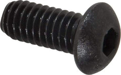 Value Collection - 5/16-18 UNC Hex Socket Drive, Button Screw - Alloy Steel, Black Oxide Finish, Fully Threaded, 3/4" Length Under Head - USA Tool & Supply