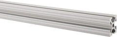 80/20 Inc. - 97 Inches Long x 1 Inch Wide x 1 Inch High, T Slotted Aluminum Extrusion - 0.4379 Square Inches, Clear Anodized Finish - USA Tool & Supply