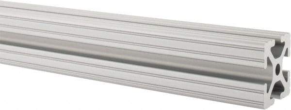 80/20 Inc. - 97 Inches Long x 1-1/2 Inches Wide x 1-1/2 Inches High, T Slotted Aluminum Extrusion - 1.154 Square Inches, Clear Anodized Finish - USA Tool & Supply