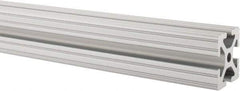 80/20 Inc. - 97 Inches Long x 1-1/2 Inches Wide x 1-1/2 Inches High, T Slotted Aluminum Extrusion - 1.154 Square Inches, Clear Anodized Finish - USA Tool & Supply