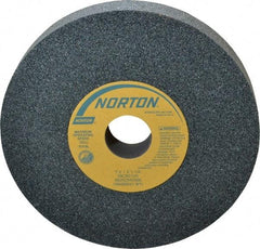 Norton - 7" Diam x 1-1/4" Hole x 1" Thick, I Hardness, 60 Grit Surface Grinding Wheel - Silicon Carbide, Type 1, Medium Grade, 3,600 Max RPM, Vitrified Bond, No Recess - USA Tool & Supply