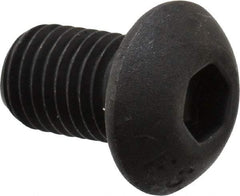 Value Collection - 5/16-24 UNF Hex Socket Drive, Button Screw - Alloy Steel, Black Oxide Finish, Fully Threaded, 1/2" Length Under Head - USA Tool & Supply