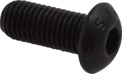 Value Collection - 5/16-24 UNF Hex Socket Drive, Button Screw - Alloy Steel, Black Oxide Finish, Fully Threaded, 3/4" Length Under Head - USA Tool & Supply