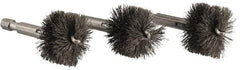 Ridgid - 1 Inch Inside Diameter, 1-3/16 Inch Actual Brush Diameter, Steel, Power Fitting and Cleaning Brush - USA Tool & Supply