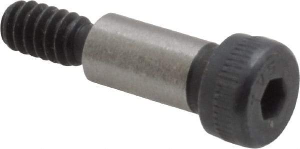 Value Collection - 1/4" Shoulder Diam x 1/2" Shoulder Length, #10-24 UNC, Hex Socket Shoulder Screw - 8 Alloy Steel, Uncoated, 0.357 to 3/8" Head Diam - USA Tool & Supply