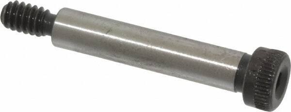 Value Collection - 1/4" Shoulder Diam x 1-1/4" Shoulder Length, #10-24 UNC, Hex Socket Shoulder Screw - 8 Alloy Steel, Uncoated, 0.357 to 3/8" Head Diam - USA Tool & Supply