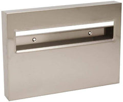 Made in USA - 500 Capacity Stainless Steel Toilet Seat Cover Dispenser - 11" High x 15-3/4" Wide 1-3/4" Deep - USA Tool & Supply