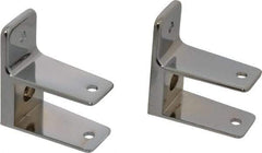 Value Collection - Washroom Partition Pilaster to Wall Bracket Kit - Compatible with Toilet Stalls - USA Tool & Supply