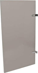 Bradley - Washroom Partition Steel Urinal Panel - 23 Inch Wide x 42 Inch High, ADA Compliant Stall Compatibility, Warm Gray - USA Tool & Supply