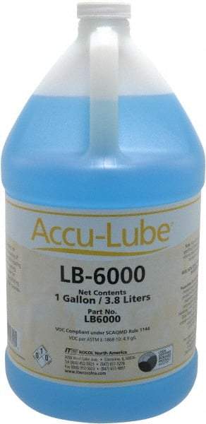 Accu-Lube - Accu-Lube LB-6000, 1 Gal Bottle Cutting & Sawing Fluid - Natural Ingredients, For Aluminum Machining, Drilling, Light-Duty Milling, Punching, Tapping - USA Tool & Supply