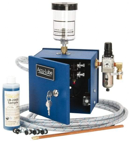 Accu-Lube - 2 Outlet, 10 Ounce Tank Capacity, Micro Lubricant System - 12' Coolant Line Length - USA Tool & Supply