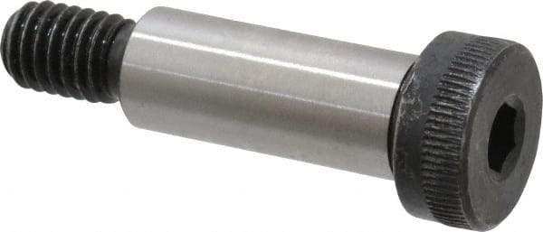 Value Collection - 1/2" Shoulder Diam x 1-1/4" Shoulder Length, 3/8-16 UNC, Hex Socket Shoulder Screw - 8 Alloy Steel, Uncoated, 0.729 to 3/4" Head Diam - USA Tool & Supply