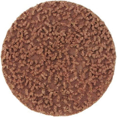 Made in USA - 1-1/2" Disc Diam, 120 Grit, Aluminum Oxide Quick Change Disc - Type S Attaching System, Coated, Brown, Fine Grade - USA Tool & Supply