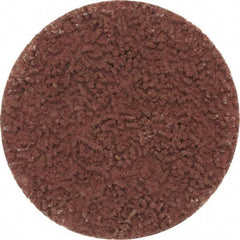 Made in USA - 1-1/2" Disc Diam, 240 Grit, Aluminum Oxide Quick Change Disc - Type S Attaching System, Coated, Brown, Very Fine Grade - USA Tool & Supply