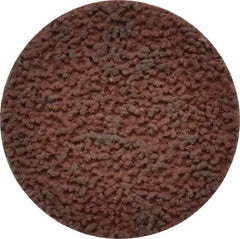 Made in USA - 1-1/2" Disc Diam, 320 Grit, Aluminum Oxide Quick Change Disc - Type S Attaching System, Coated, Brown, Extra Fine Grade - USA Tool & Supply