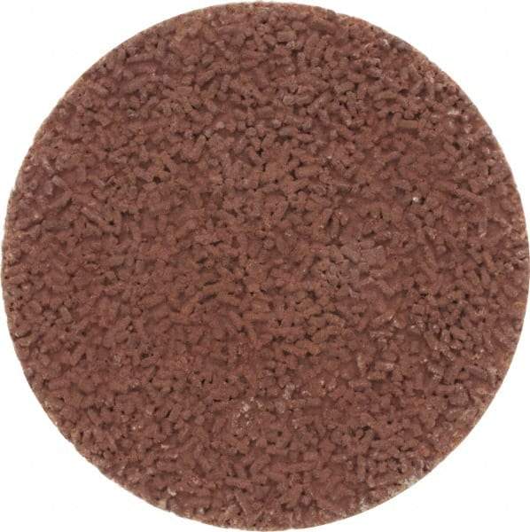 Made in USA - 1-1/2" Disc Diam, 600 Grit, Aluminum Oxide Quick Change Disc - Type S Attaching System, Coated, Brown, Super Fine Grade - USA Tool & Supply