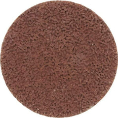 Made in USA - 1-1/2" Disc Diam, 600 Grit, Aluminum Oxide Quick Change Disc - Type S Attaching System, Coated, Brown, Super Fine Grade - USA Tool & Supply