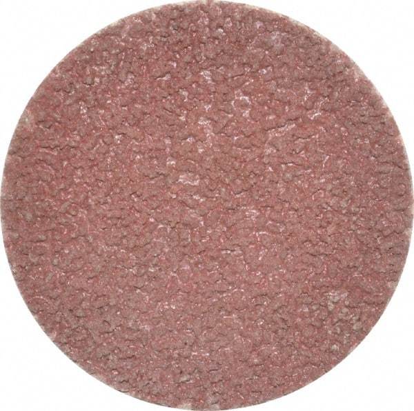 Made in USA - 2" Disc Diam, 120 Grit, Aluminum Oxide Quick Change Disc - Type S Attaching System, Coated, Brown, Fine Grade - USA Tool & Supply