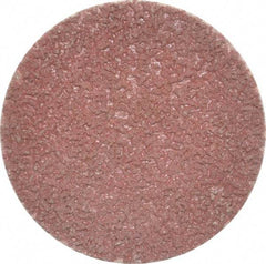 Made in USA - 2" Disc Diam, 120 Grit, Aluminum Oxide Quick Change Disc - Type S Attaching System, Coated, Brown, Fine Grade - USA Tool & Supply