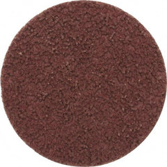 Made in USA - 2" Disc Diam, 180 Grit, Aluminum Oxide Quick Change Disc - Type S Attaching System, Coated, Brown, Very Fine Grade - USA Tool & Supply