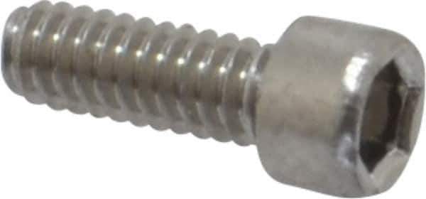 Value Collection - #2-56 UNC Hex Socket Drive, Socket Cap Screw - Grade 18-8 Stainless Steel, 1/4" Length Under Head - USA Tool & Supply