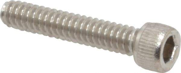 Value Collection - #6-32 UNC Hex Socket Drive, Socket Cap Screw - Grade 18-8 Stainless Steel, 3/4" Length Under Head - USA Tool & Supply