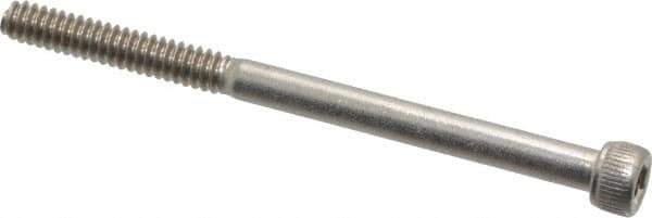 Value Collection - #6-32 UNC Hex Socket Drive, Socket Cap Screw - Grade 18-8 Stainless Steel, 2" Length Under Head - USA Tool & Supply
