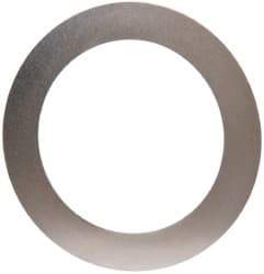Made in USA - 0.005" Thick, 1-1/4" Inside x 1-3/4" OD, Round Shim - Uncoated 302/304 Stainless Steel - USA Tool & Supply