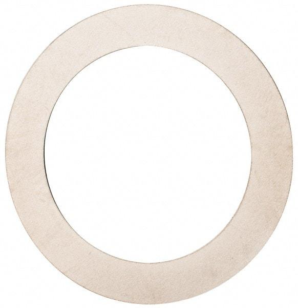 Made in USA - 0.008" Thick, 1-1/4" Inside x 1-3/4" OD, Round Shim - Uncoated 302/304 Stainless Steel - USA Tool & Supply