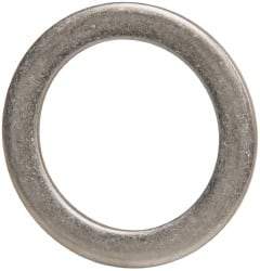 Made in USA - 0.09" Thick, 1-1/4" Inside x 1-3/4" OD, Round Shim - Uncoated 302/304 Stainless Steel - USA Tool & Supply