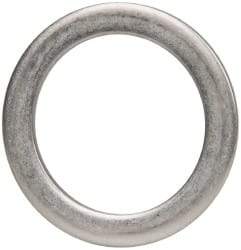 Made in USA - 1/8" Thick, 1-3/8" Inside x 1-7/8" OD, Round Shim - Uncoated 302/304 Stainless Steel - USA Tool & Supply