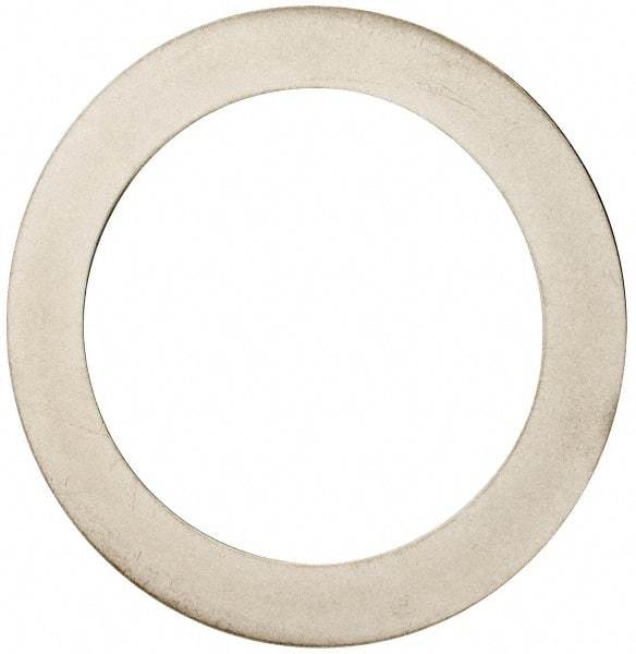 Made in USA - 0.02" Thick, 1-3/8" Inside x 1-7/8" OD, Round Shim - Uncoated 302/304 Stainless Steel - USA Tool & Supply