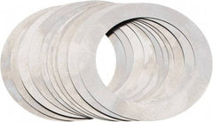 Made in USA - 0.007" Thick, 1-3/8" Inside x 1-7/8" OD, Round Shim - Uncoated 302/304 Stainless Steel - USA Tool & Supply