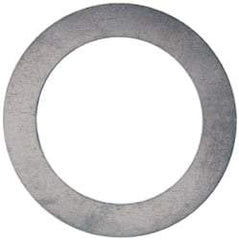 Made in USA - 0.02" Thick, 1-1/2" Inside x 2-1/8" OD, Round Shim - Uncoated 302/304 Stainless Steel - USA Tool & Supply
