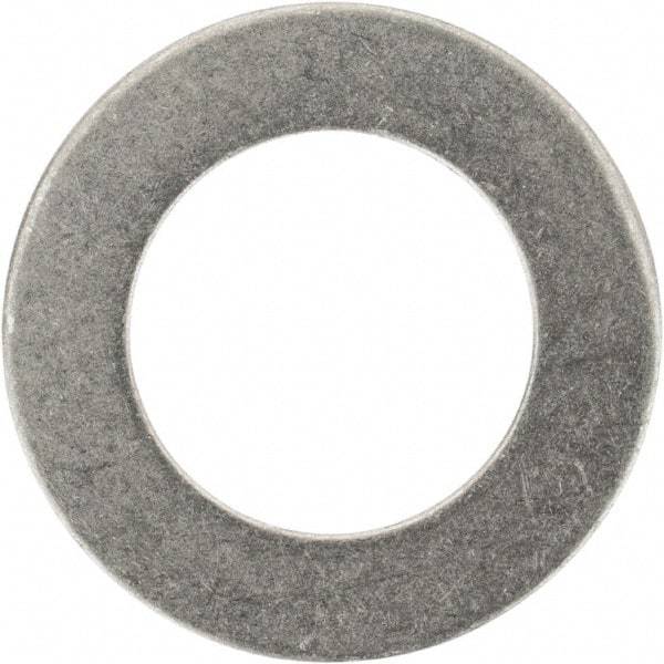 Made in USA - 0.016" Thick, 3/8" Inside x 5/8" OD, Round Shim - 5/16" Screw, Uncoated 316 Stainless Steel - USA Tool & Supply