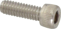 Value Collection - #8-32 UNC Hex Socket Drive, Socket Cap Screw - Grade 18-8 Stainless Steel, 1/2" Length Under Head - USA Tool & Supply