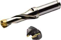 Seco - Series Crownloc, 17mm ID, 36mm Overall Diam, 19mm OAL Drilling Chamfer Ring - VCGX Insert, 45° Chamfer, 2 Inserts - USA Tool & Supply