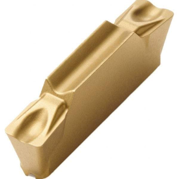 Seco - LCMF, 0.118" Cutting Width, MC, CP600 Grade, Double End Multi-Directional Turning Insert - TiAlN, TiN Coated - USA Tool & Supply