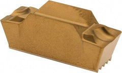 Seco - LCMF, 0.236" Cutting Width, MC, CP500 Grade, Double End Multi-Directional Turning Insert - TiAlN, TiN Coated - USA Tool & Supply