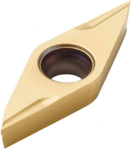 Seco - VCGX 09, 45° T400D Grade Drill Chamfer Insert - TiAlN, TiN Coated, Series Seco Crownloc - USA Tool & Supply