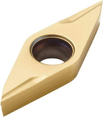 Seco - VCGX 09, 45° T400D Grade Drill Chamfer Insert - TiAlN, TiN Coated, Series Seco Crownloc - USA Tool & Supply