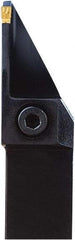 Seco - External Thread, 0.53" Max Depth of Cut, 4mm Min Groove Width, 6" OAL, Left Hand Indexable Grooving Cutoff Toolholder - 1" Shank Height x 1" Shank Width, LCMR Insert Style, CFPL Toolholder Style, Series Multi-Directional Turning (MDT) - USA Tool & Supply
