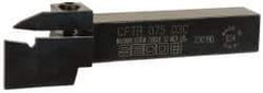 Seco - External Thread, 0.43" Max Depth of Cut, 3mm Min Groove Width, 5" OAL, Right Hand Indexable Grooving Cutoff Toolholder - 3/4" Shank Height x 3/4" Shank Width, LC..1603.. Insert Style, CFTR Toolholder Style, Series Multi-Directional Turning (MDT) - USA Tool & Supply