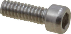 Value Collection - #0-80 UNF Hex Socket Drive, Socket Cap Screw - Grade 18-8 Stainless Steel, 3/16" Length Under Head - USA Tool & Supply