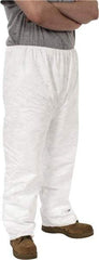 Dupont - Size 3XL, Tyvek General Purpose Work Pants - 27-1/2 Inch Waist, 30 Inch Inseam, White - USA Tool & Supply