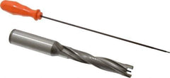 Kennametal - 19.05 to 19.55mm Diam, 5xD, 100.08mm Max Depth, 1" Shank Diam, 129.33mm Flute, 209.55mm OAL, Replaceable Tip Drill - KSEM0750 Insert, 2 Seat Size, Series KSEM - USA Tool & Supply