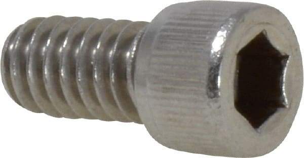 Value Collection - 1/4-20 UNC Hex Socket Drive, Socket Cap Screw - Grade 18-8 Stainless Steel, Fully Threaded, 1/2" Length Under Head - USA Tool & Supply