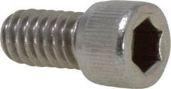 Value Collection - 1/4-20 UNC Hex Socket Drive, Socket Cap Screw - Grade 18-8 Stainless Steel, Fully Threaded, 1/2" Length Under Head - USA Tool & Supply