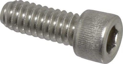 Value Collection - 1/4-20 UNC Hex Socket Drive, Socket Cap Screw - Grade 18-8 Stainless Steel, Fully Threaded, 5/8" Length Under Head - USA Tool & Supply